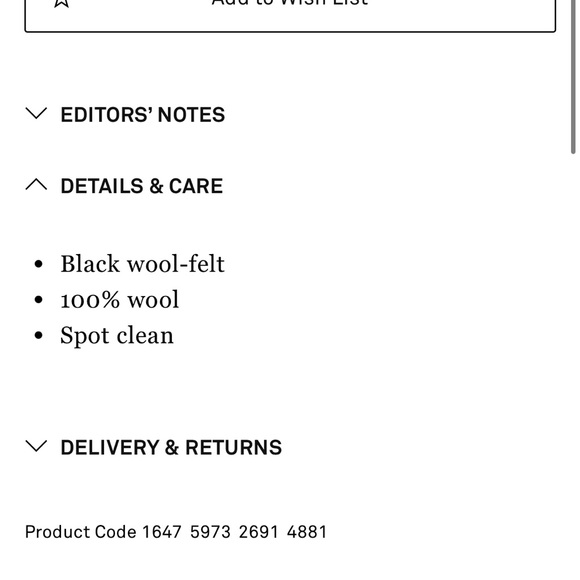 Current Season Ruslan Baginskiy Black Wool Fedora Hat, size M - Picture 7 of 7